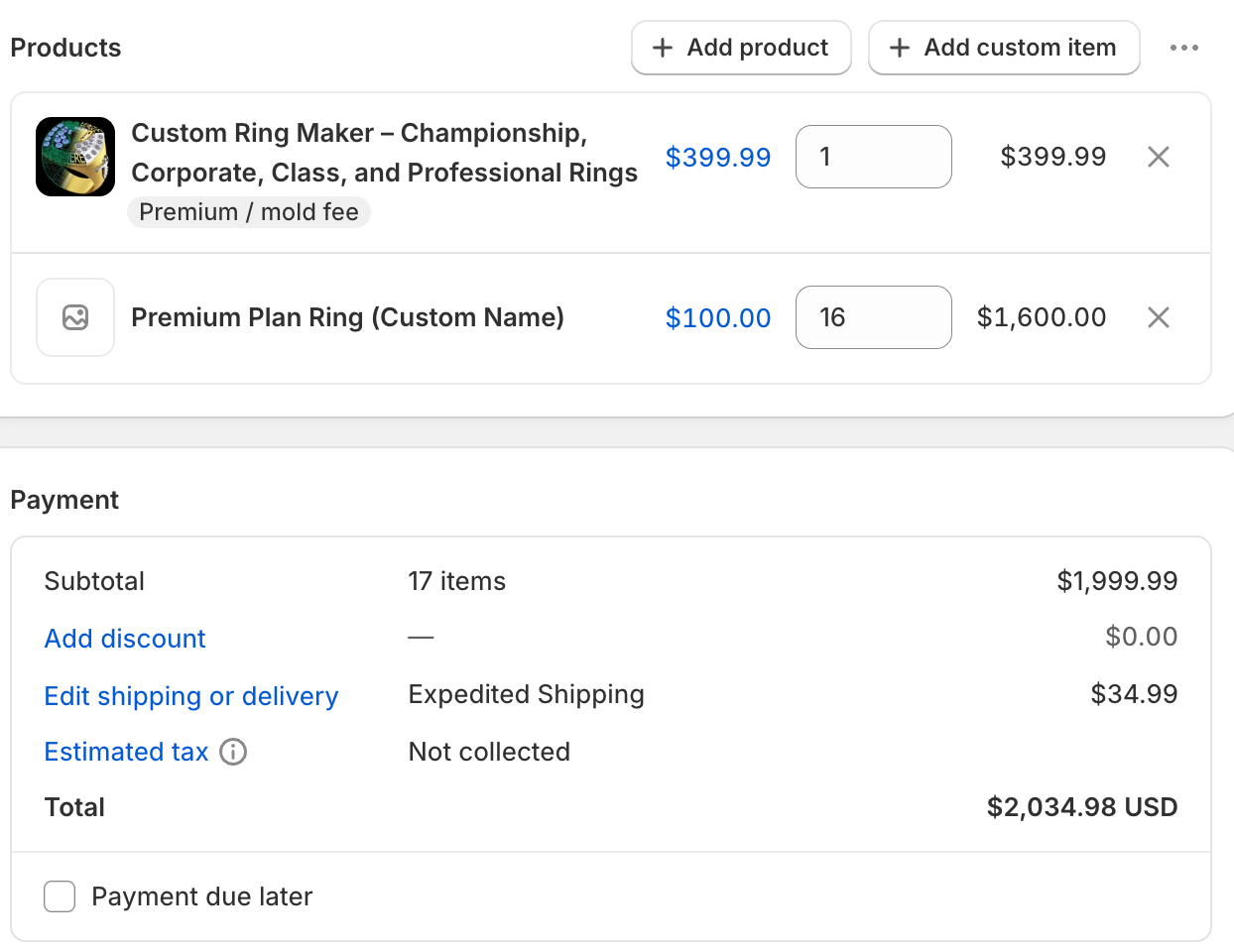 Bass Master 2026 - Ring Order (16 Rings)