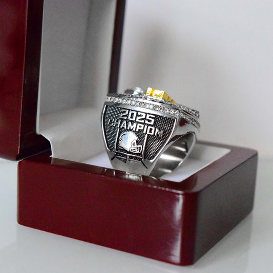 Fantasy 2025 GRIDIRON League Champion - FoxRings Exclusive - FFL Football Championship Ring