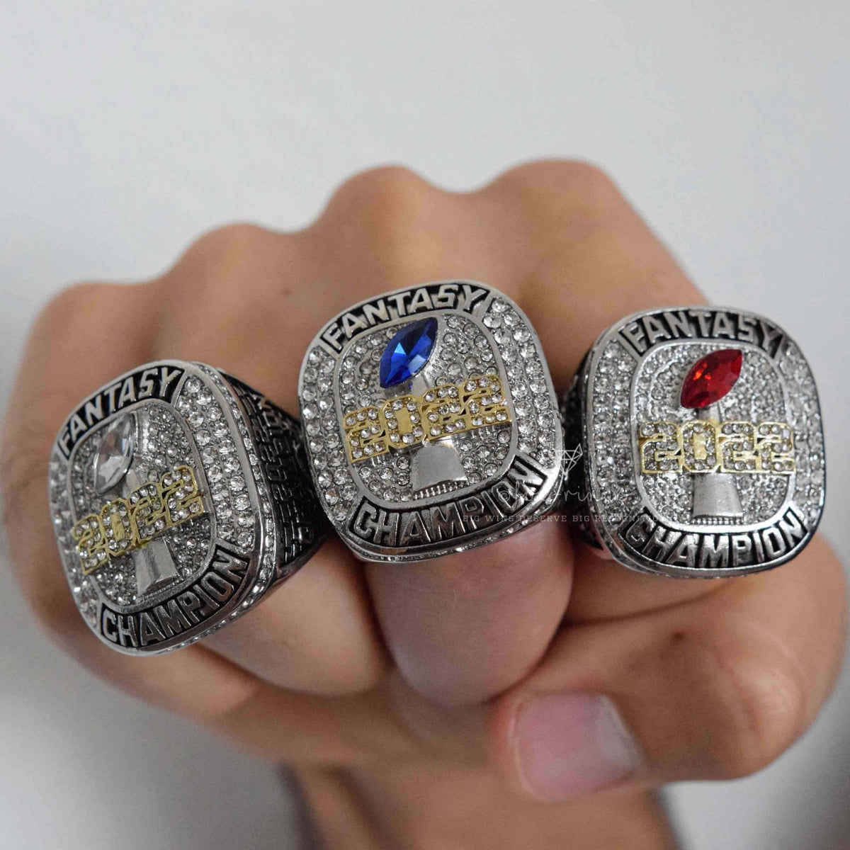 Fantasy 2022 League Champion (Elite Design) - FoxRings Exclusive - FFL Football Championship Ring - Fox - Rings