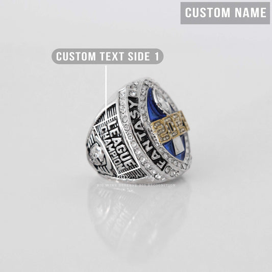 FFL FANTASY Football Champion 2021 (FoxRings Exclusive) CUSTOM NAME Championship Ring (2 Custom Sides) - Fox - Rings