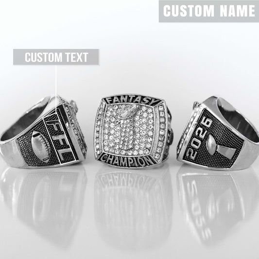 PREMIUM FFL - Fantasy Football League (2026) - CUSTOM NAME Championship Ring