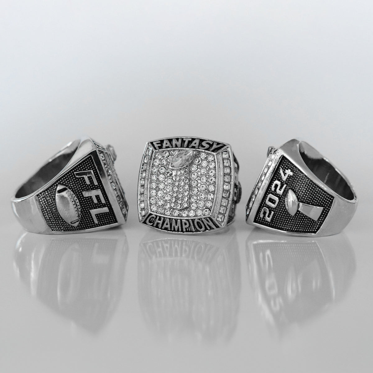 PREMIUM FFL - Fantasy Football League (2024) - CUSTOM NAME Championship Ring