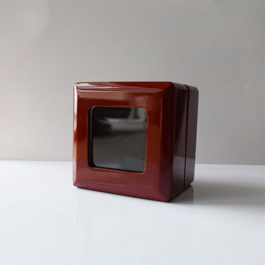 Wooden Display Box (1 Slot Box) - Clear top - Fox - Rings
