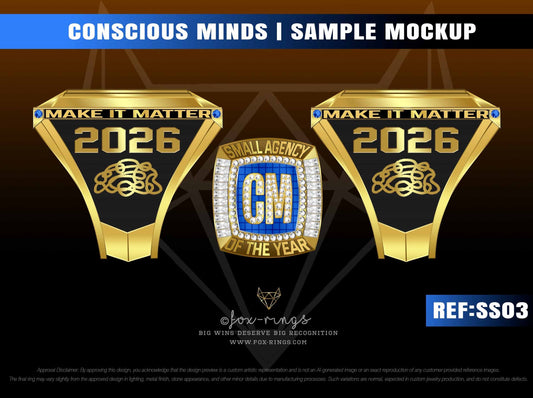 Conscious Minds Small Agency of the Year - 2026 Ring Order