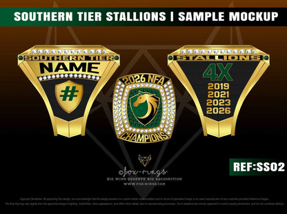 Southern Tier Stallions - Ring Order (33 Rings)