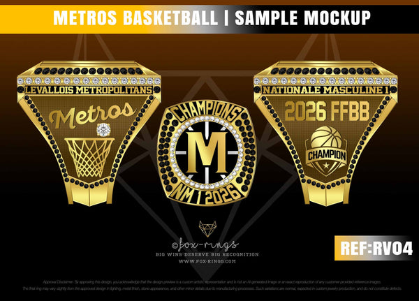 Metros Basketball Rings - 2026 Ring Order