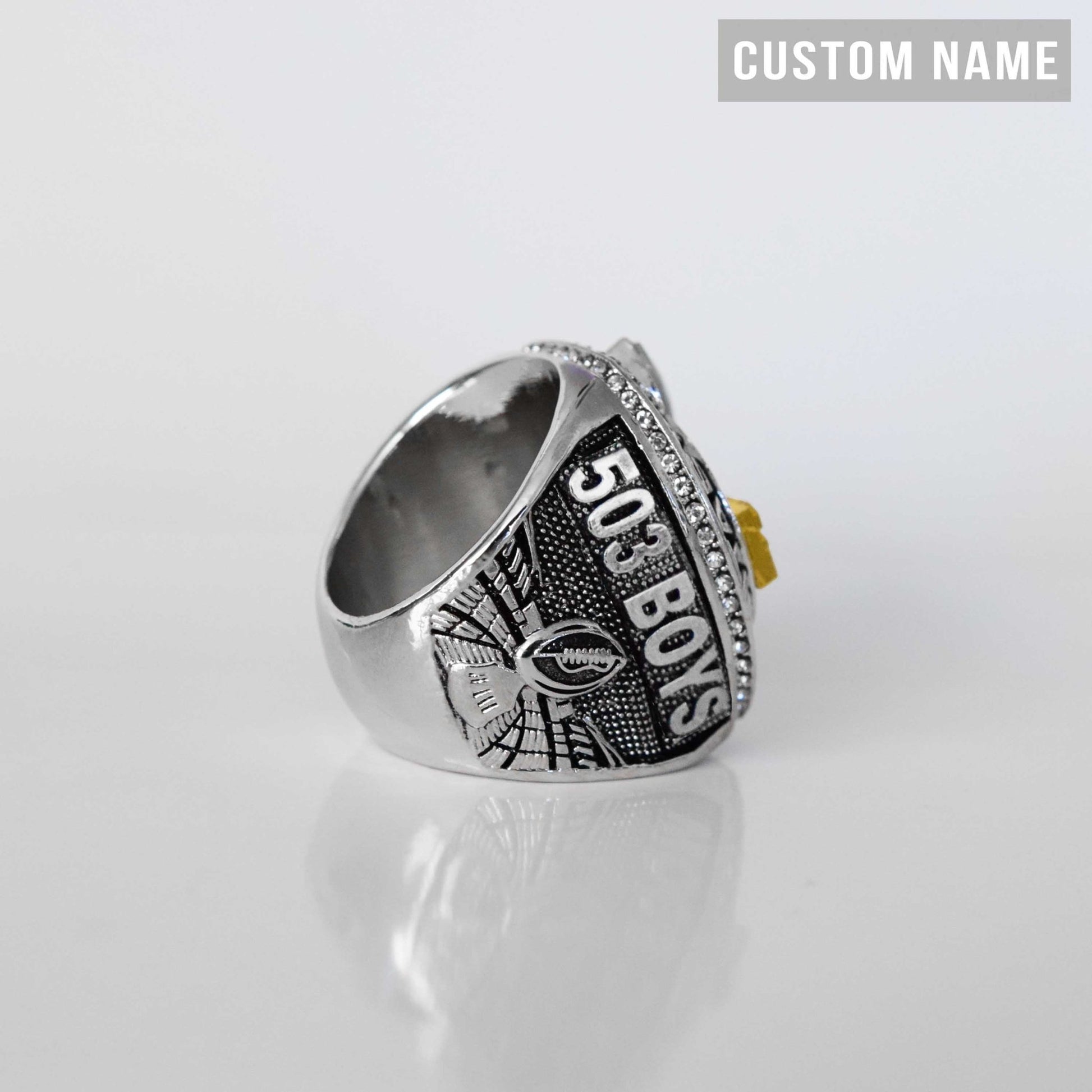 2024 Fantasy League Champion (Dynasty Champ) CUSTOM NAME (2 Custom Sides) - FoxRings Exclusive - FFL Football Championship Ring - Fox - Rings