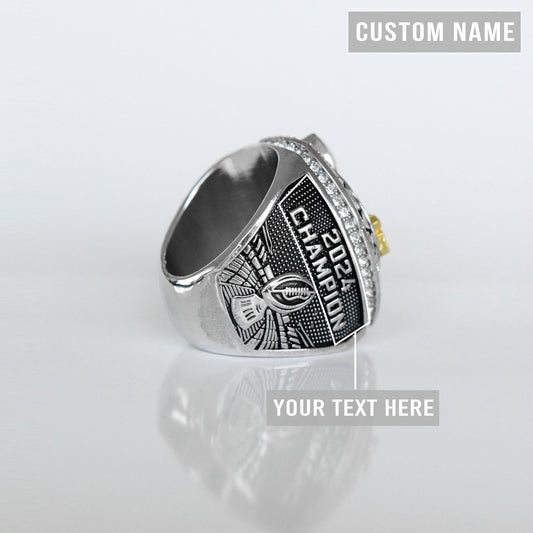 2024 Fantasy League Champion (Dynasty Champ) CUSTOM NAME (2 Custom Sides) - FoxRings Exclusive - FFL Football Championship Ring - Fox - Rings