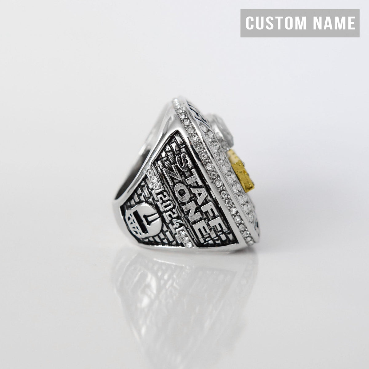 2024 Fantasy League Champion (Elite Design) Championship Ring CUSTOM NAME (2 Custom Sides) - FoxRings Exclusive FFL Football - Fox - Rings