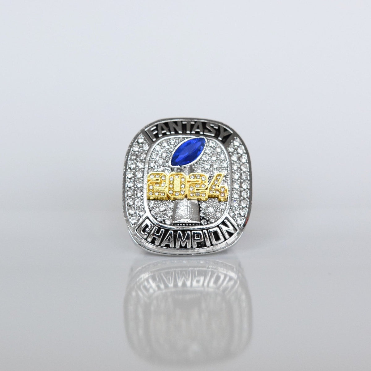 2024 Fantasy League Champion (Elite Design) CUSTOM NAME - FoxRings Exclusive - FFL Football Championship Ring - Fox - Rings