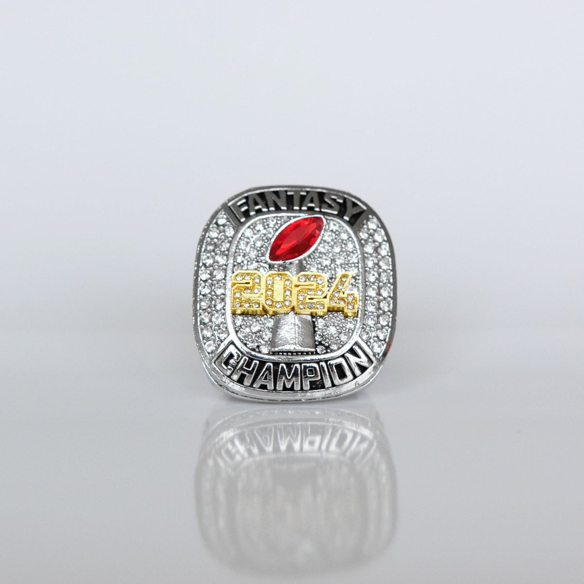 2024 Fantasy League Champion (Elite Design) CUSTOM NAME - FoxRings Exclusive - FFL Football Championship Ring - Fox - Rings