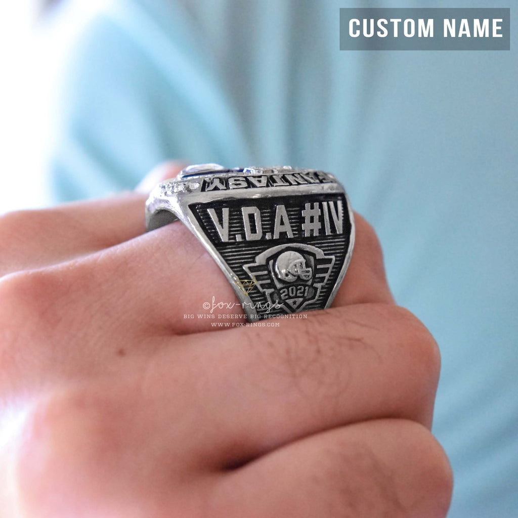 2024 FFL FANTASY Football Champion (FoxRings Exclusive) CUSTOM NAME Ch ...