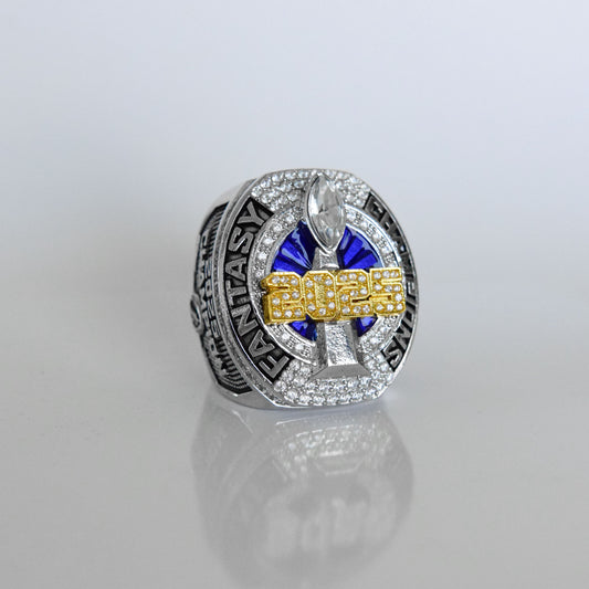 2025 Fantasy League Champion (Dynasty Champ) CUSTOM NAME (2 Custom Sides) - FoxRings Exclusive - FFL Football Championship Ring