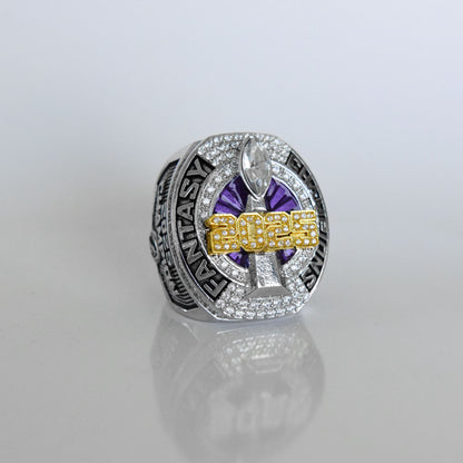 2025 Fantasy League Champion (Dynasty Champ) - FoxRings Exclusive - FFL Football Championship Ring