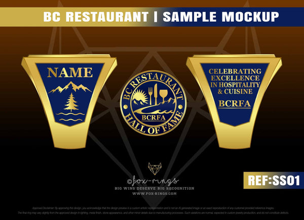 BC Restaurant Rings - 2026 Ring Order