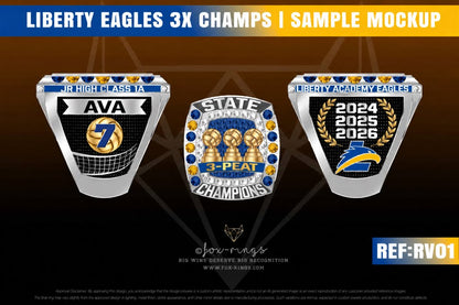 Liberty Eagles 3X Champs - 2026 Ring Order