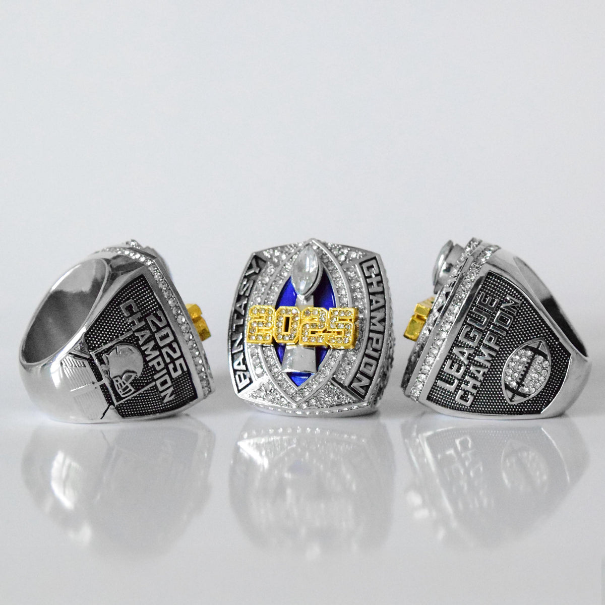 Fantasy 2025 GRIDIRON League Champion - FoxRings Exclusive - FFL Football Championship Ring