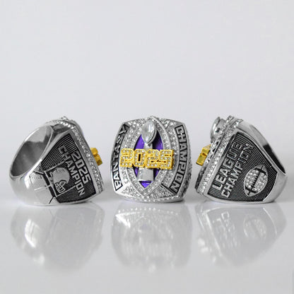Fantasy 2025 GRIDIRON League Champion - FoxRings Exclusive - FFL Football Championship Ring