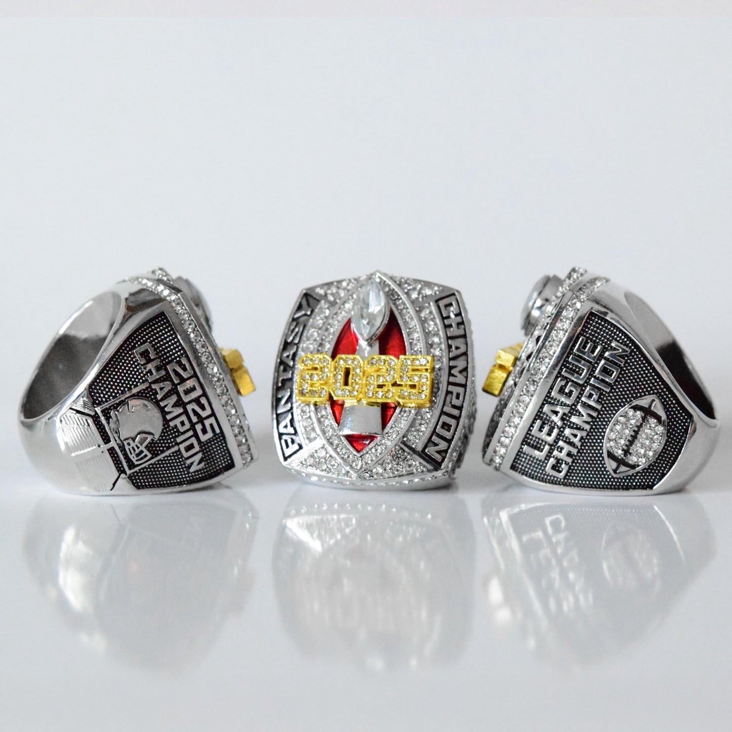 Fantasy 2025 GRIDIRON League Champion - FoxRings Exclusive - FFL Football Championship Ring