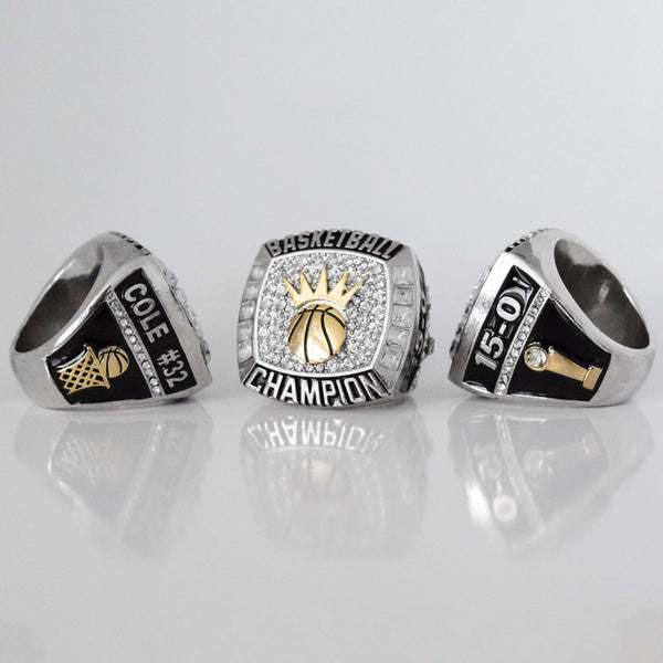 Basketball Champion Ring - CUSTOM NAME / YEAR - FoxRings Exclusive