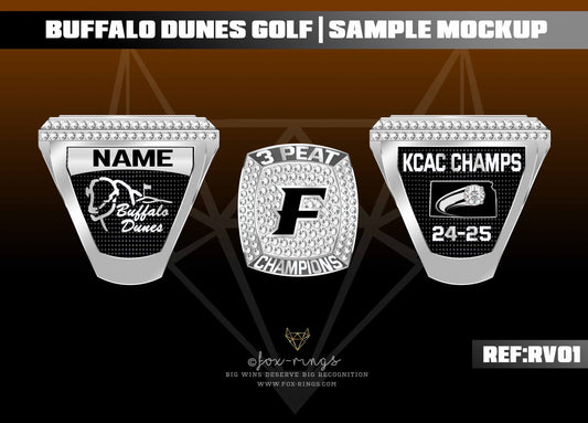 Buffalo Dunes Golf - 3PEAT KCAC Championship Rings