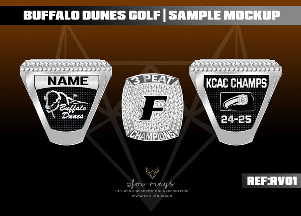 Buffalo Dunes Golf - 3PEAT KCAC Championship Rings