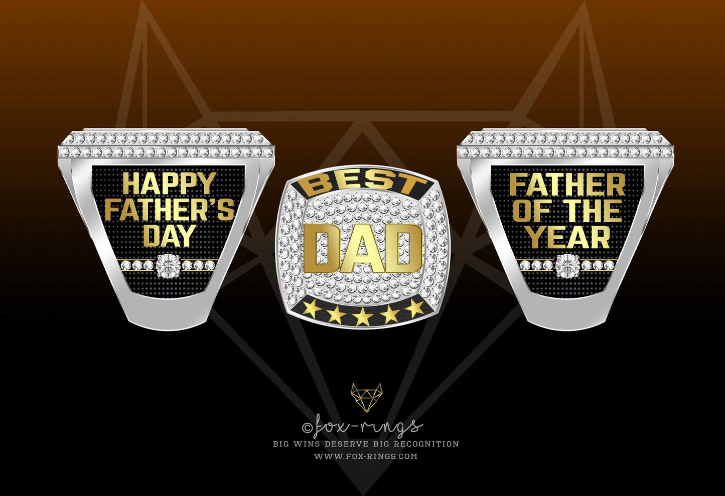 Father's Day Gift - Best DAD ★ ★ Championship Ring ★★