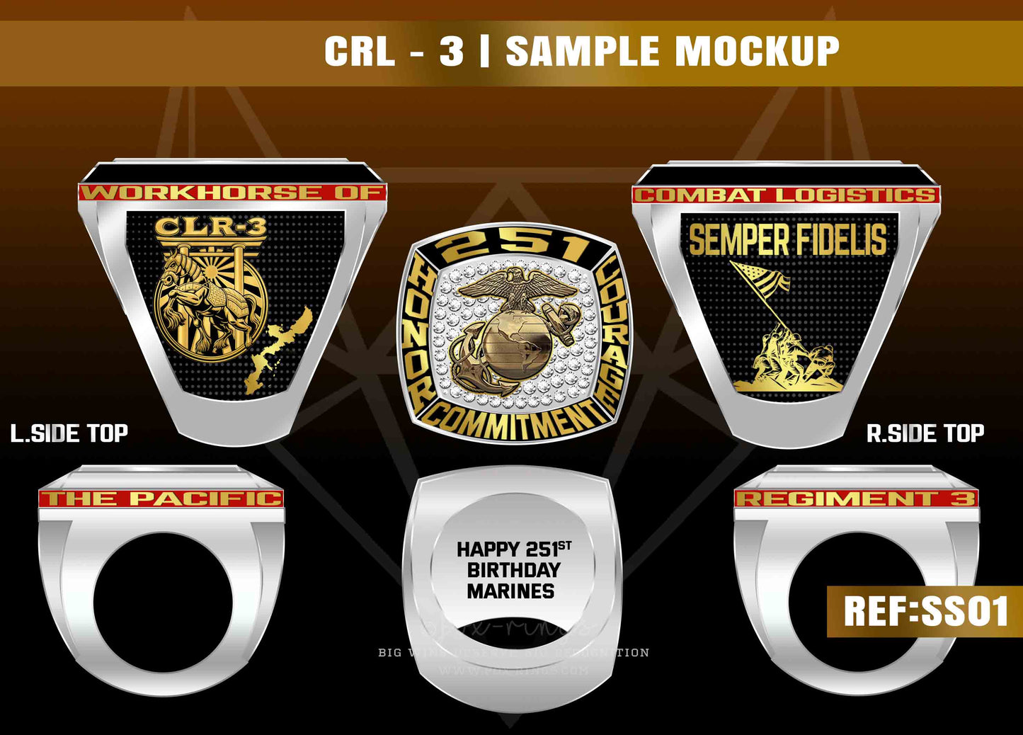 CRL-3 Squadron Rings - 2026 Ring Order