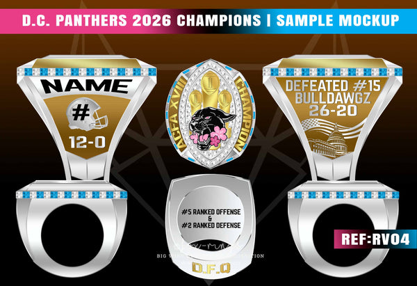 DC Panthers Championship Rings (2 Projects) - 2026 Ring Order - Payment 1