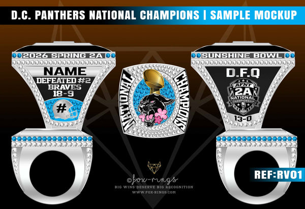 DC Panthers Championship Rings (2 Projects) - 2026 Ring Order - Payment 1
