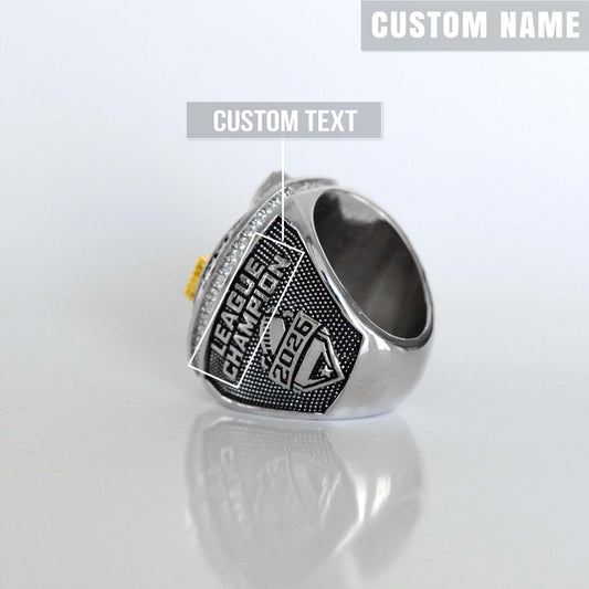 Fantasy 2026 League Champion (Dynasty Champ) CUSTOM NAME - FoxRings Exclusive - FFL Football Championship Ring