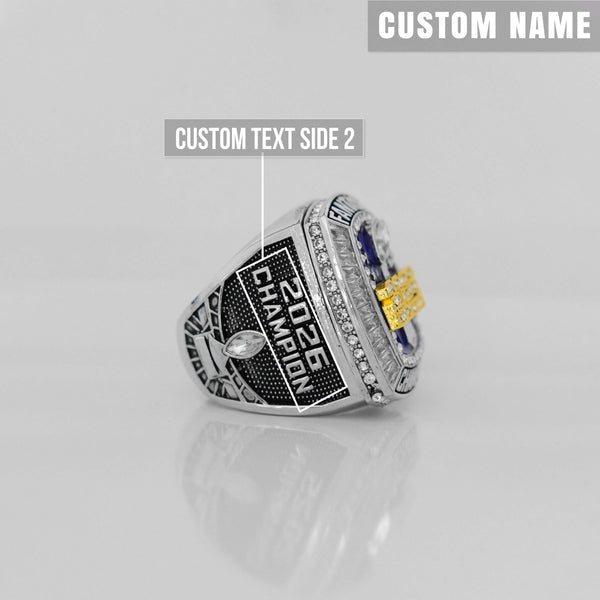 Flagship 2026 Fantasy League Champion CUSTOM NAME (2 Custom Sides) - FoxRings Exclusive - FFL Football Championship Ring