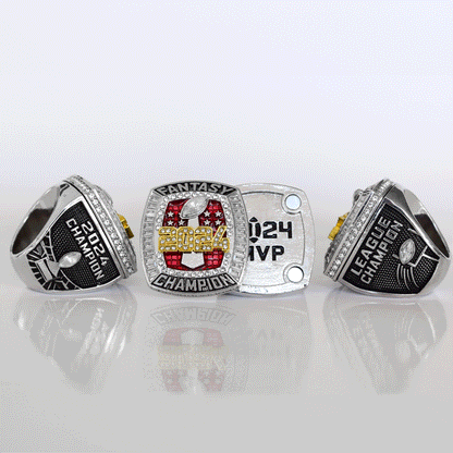 Flagship 2024 Fantasy League Champion - FoxRings Exclusive - FFL Football Championship Ring