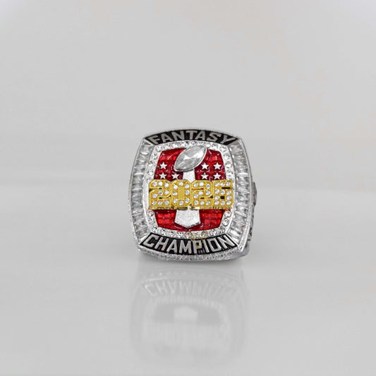 Flagship 2026 Fantasy League Champion CUSTOM NAME (2 Sides and Inside) - FoxRings Exclusive - FFL Football Championship Ring