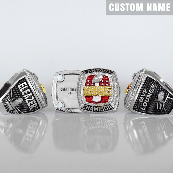 Flagship 2026 Fantasy League Champion CUSTOM NAME (2 Sides and Inside) - FoxRings Exclusive - FFL Football Championship Ring