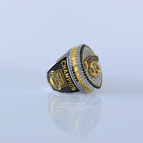 Fantasy Football League (2025) - Championship Ring (Football Helmets Design)
