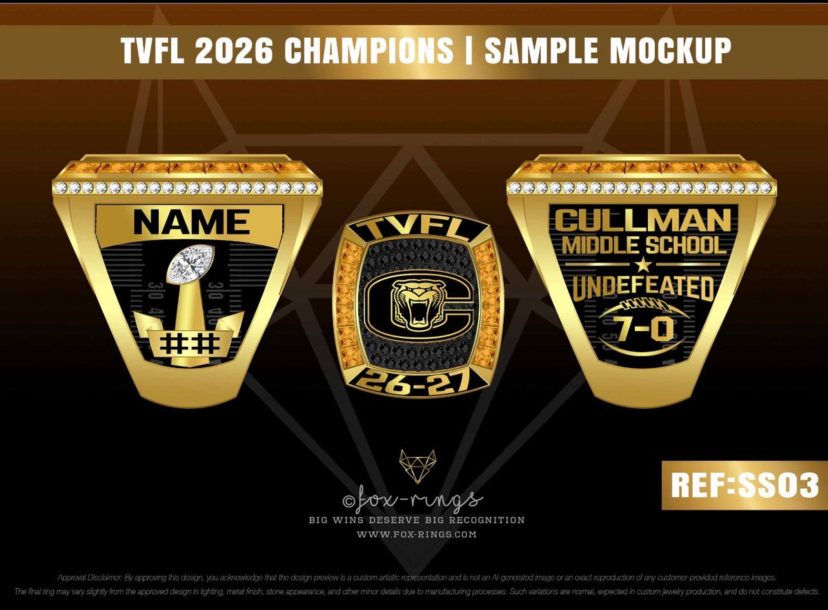 Cullman Middle School Football 2026 - Ring Order