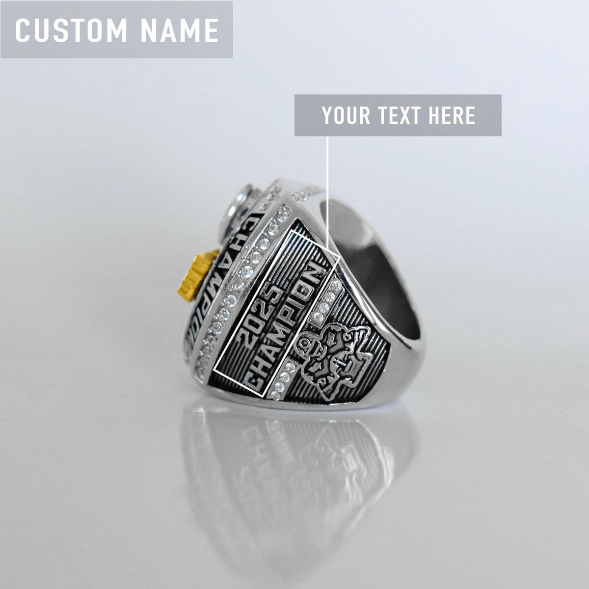 2025 FFL FANTASY Football Champion (FoxRings Exclusive) CUSTOM NAME Championship Ring (2 Custom Sides)
