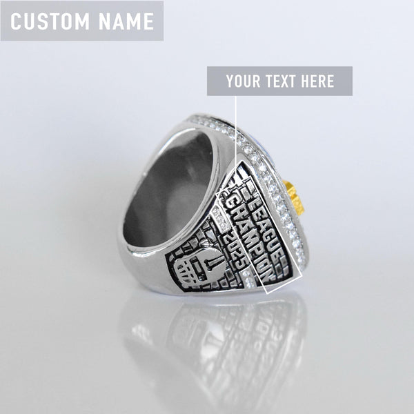 2025 Fantasy League Champion (Elite Design) Championship Ring CUSTOM NAME (2 Custom Sides) - FoxRings Exclusive FFL Football