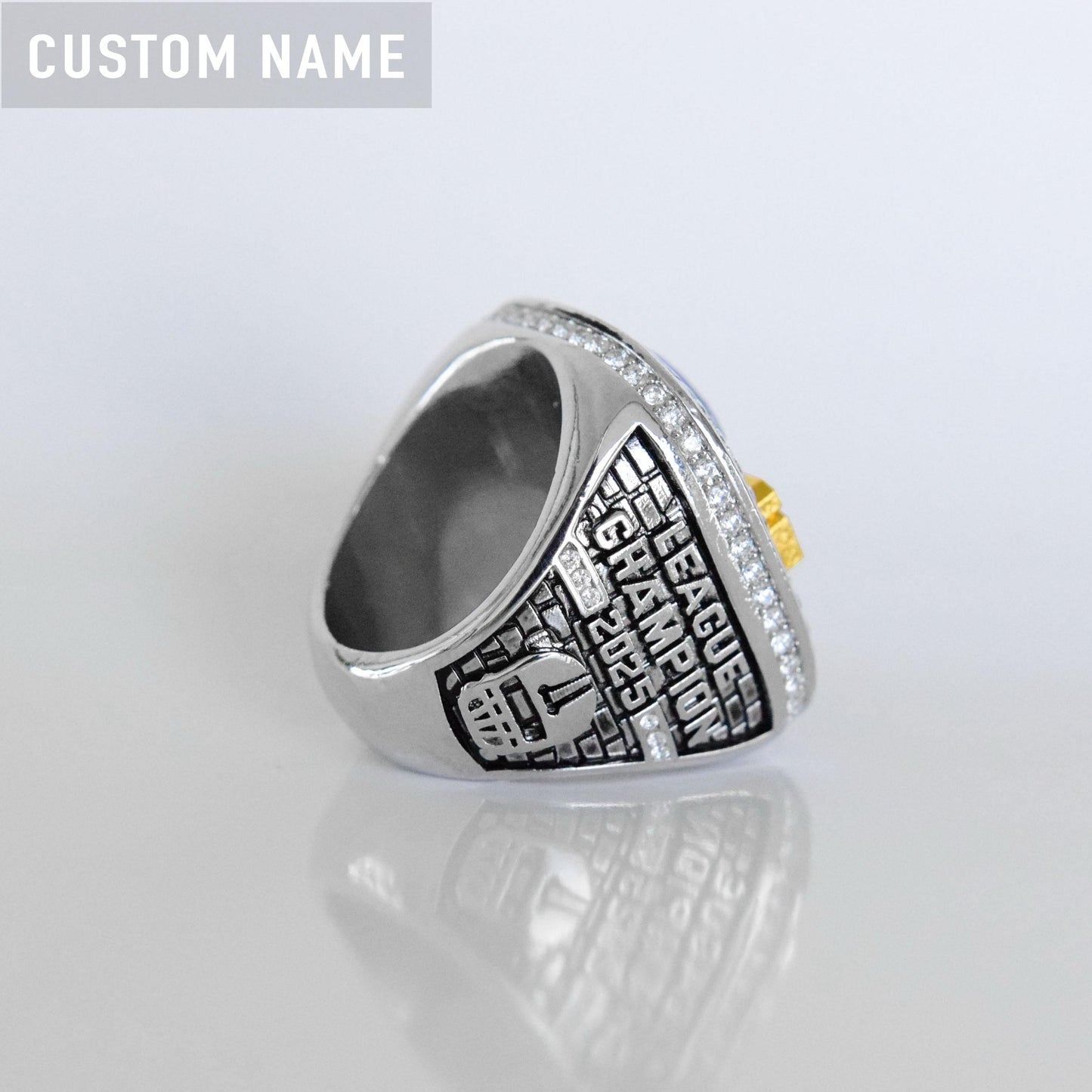 2025 Fantasy League Champion (Elite Design) CUSTOM NAME - FoxRings Exclusive - FFL Football Championship Ring