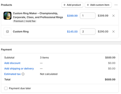 BC Restaurant Rings - 2026 Ring Order
