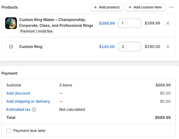 BC Restaurant Rings - 2026 Ring Order