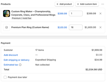 Bass Master 2026 - Ring Order (16 Rings)