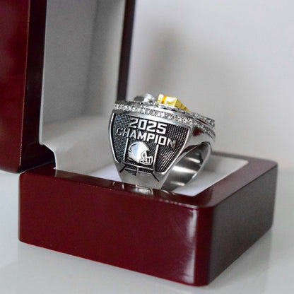 Fantasy 2025 GRIDIRON League Champion - FoxRings Exclusive - FFL Football Championship Ring