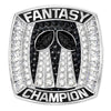 2 Time Fantasy League Champion CUSTOM NAME (2 Custom Sides and Football Diamond)- FoxRings Exclusive - Back to Back FFL Football Championship Ring