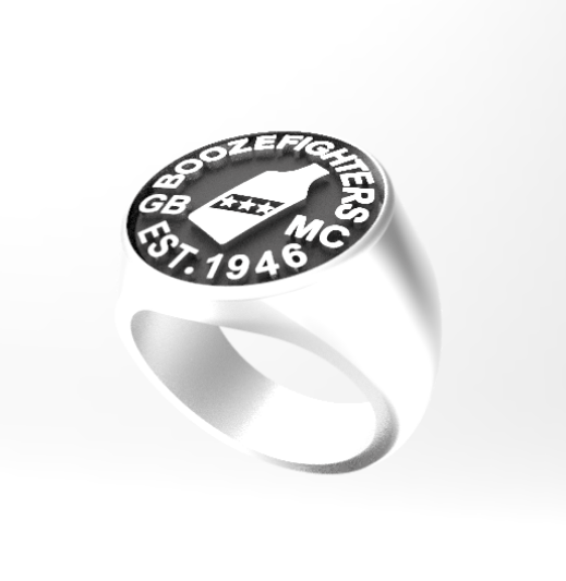 Boozefighters MC - Motorcycle Club Ring - Fox - Rings