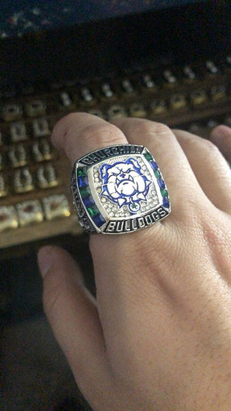 Churchill Bulldogs (2019) State Champions Ring - Fox - Rings