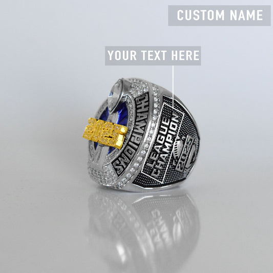 2025 Fantasy League Champion (Dynasty Champ) CUSTOM NAME (2 Custom Sides) - FoxRings Exclusive - FFL Football Championship Ring
