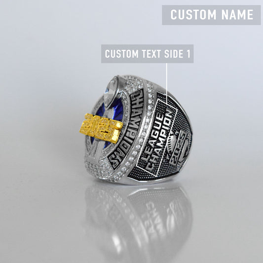 Fantasy 2025 League Champion (Dynasty Champ) CUSTOM NAME - FoxRings Exclusive - FFL Football Championship Ring