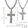 Cubic Zirconia Jesus Cross Necklace (Iced Out Tennis Chain) - Fox - Rings